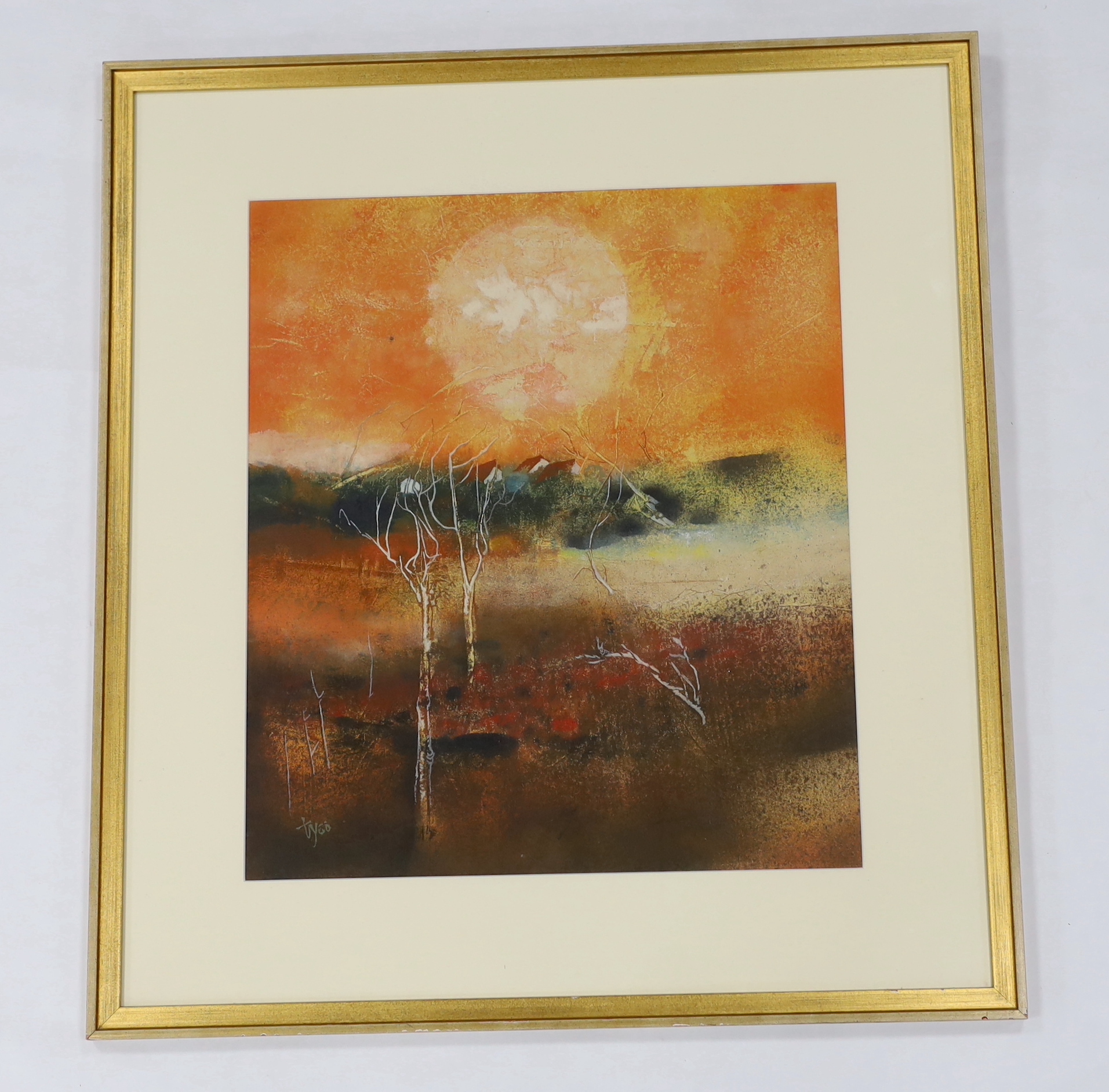 Thomas Yeo (Singaporean, b.1936), mixed media, Landscape, signed, 56 x 48cm